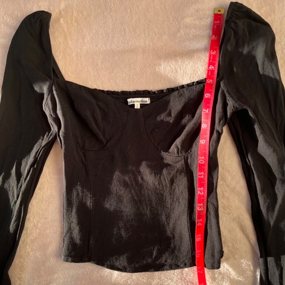 Reformation Reign Top Black 2 - Picture 5 of 7